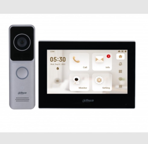 [DHI-KTW02] KIT DE VIDEO INTERCOMUNICADOR PORTERO WIFI IP DAHUA DHI-KTW02