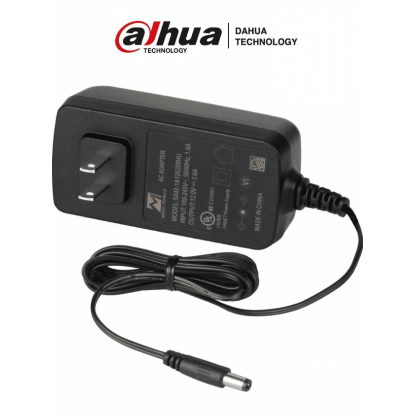 TRANSFORMADOR 12V 2AMP DAHUA DH-PFM320-020US