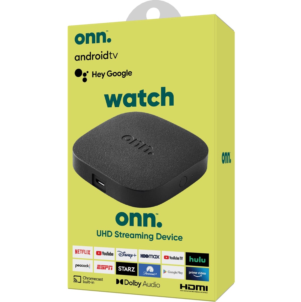 WATCH ONN TV BOX 4K FHD ANDROID TV