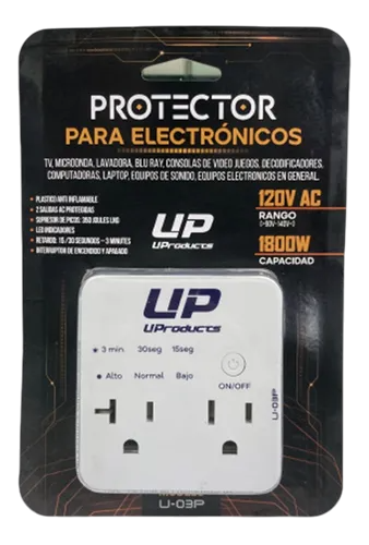 PROTECTOR DE VOLTAJE U 03P PARA ELECTRONICOS