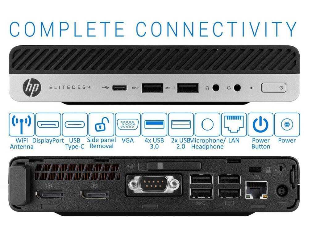 COMPUTADOR I5 6TA GEN 08GB RAM DISCO HP ELITEDESK 800 600 G3 2.90GHZ I5-6500 REPOTENCIADO