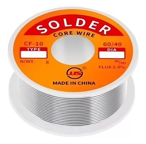 [ESTANO] ESTAÑO PARA SOLDAR 0.8MM 60/40 APROX 22MTS/100GRM