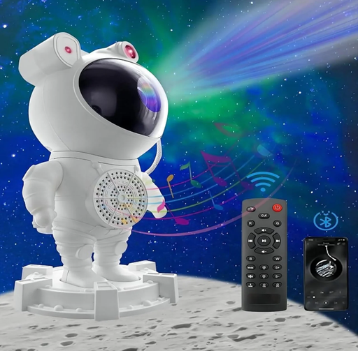 [ASTRONAUTA-PROYECTOR] PROYECTOR EN FORMA DE ASTRONAUTA DE NEBULOSA CON ALTAVOCES